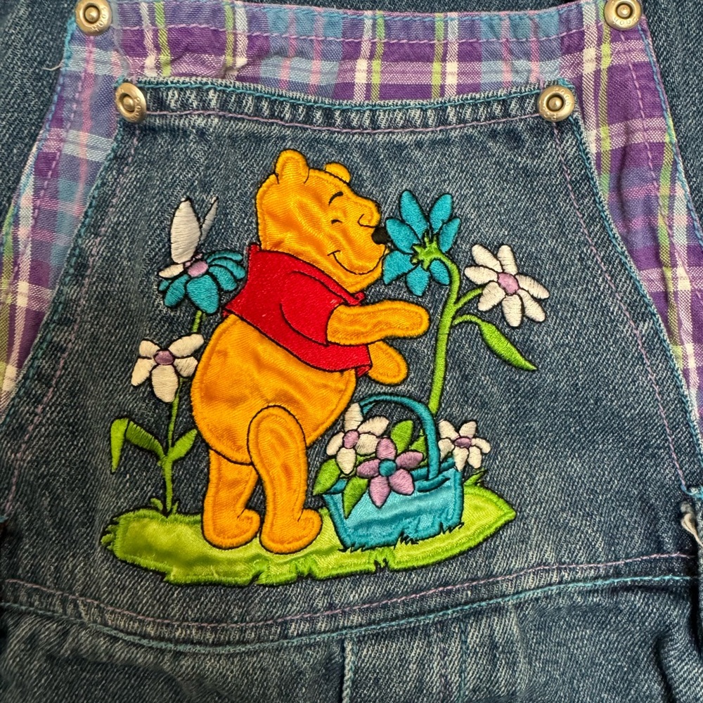 Winnie the Pooh VTG Girls 7-8 yr old overalls - Picture 7 of 11